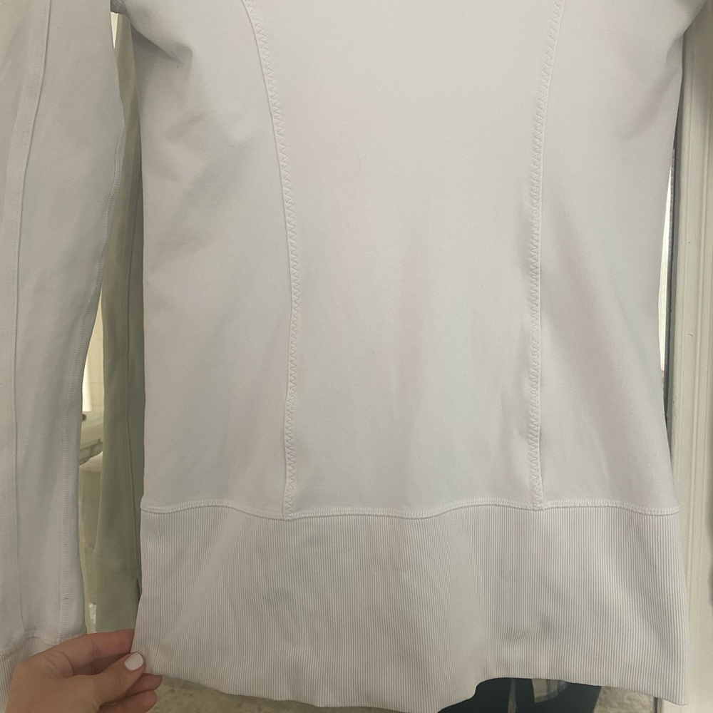 White Lululemon zip up - Picture 3 of 4